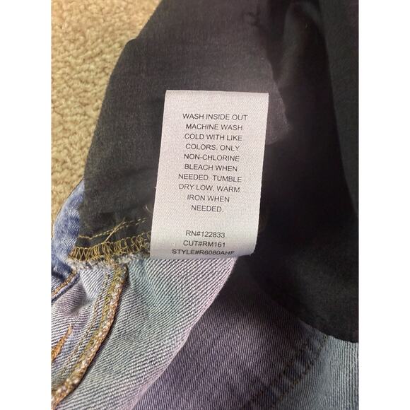 RWH Mens Size 30 Blue Stretch Pocket Mid Rise Straight Jeans 30x33 D993 - Picture 7 of 13